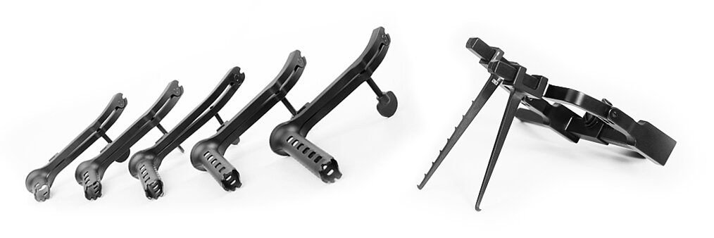 Schwarz beschichtete Instrumente von August Reuchlen Schwarz beschichtete Instrumente von August Reuchlen