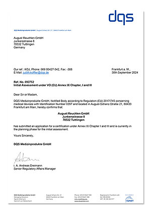 Konformitätserklärung Artikel 120 MDR Konformitätserklärung Artikel 120 MDR